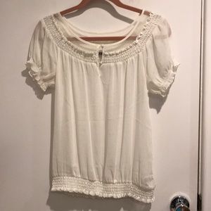 Express Cream Blouse